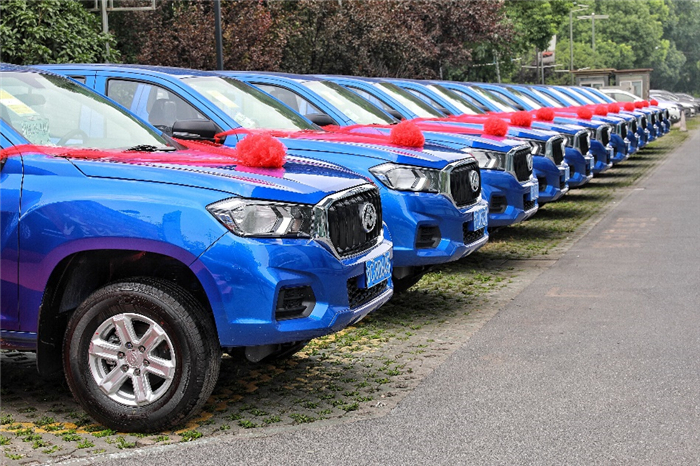 jbo竞博大通MAXUS皮卡T60采购大单顺遂交付中冶宝钢