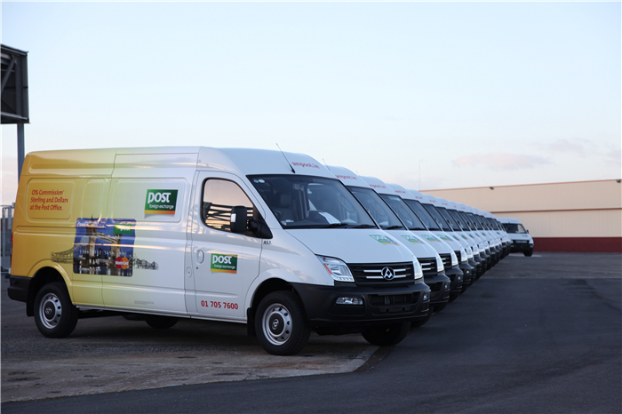 jbo竞博大通260台V80交付爱尔兰国家邮政